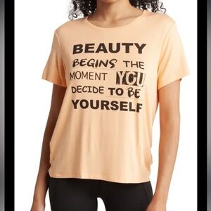 PSK COLLECTIVE GRAPHIC TEE. PEACH CONFETTI